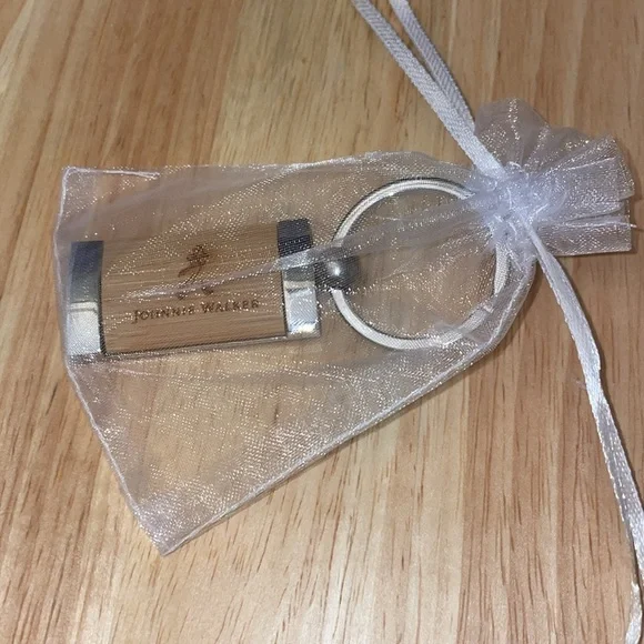 NIB Johnnie Walker Silver & Brown Keychain. - Picture 3 of 3